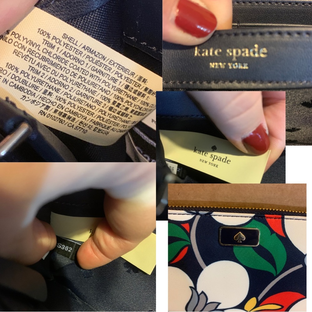 KATE SPADE "DAWN BREEZY" MULTI COLOR FLORAL LARGE CONTINENTAL WALLET - Picture 12 of 13